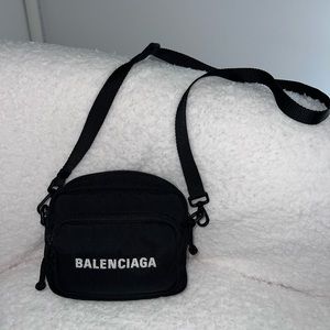 Balenciaga Wheel Logo Camera Bag